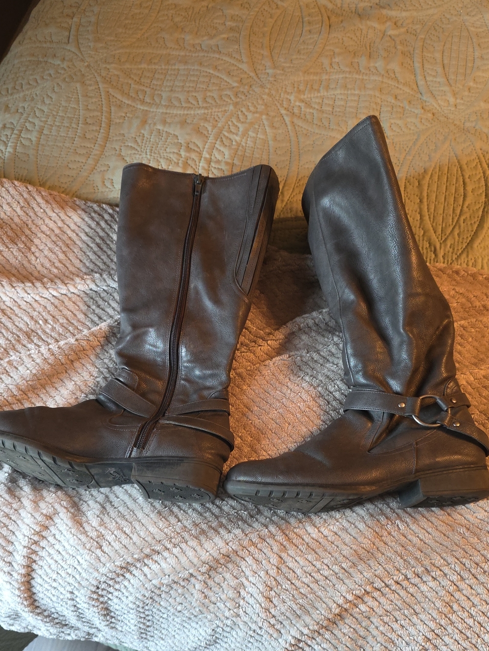 Life Stride Tall Harness Boots - Dark Brown